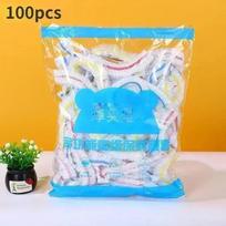 50/100/200pcs Saran Wrap Colorful Disposable Food Cover Food Grade Fresh-keeping Plastic Bag Kitchen Refrigerator Accessories