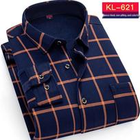 Vyriški plius aksominiai stori flaneliniai marškiniai rudeniui/žiemai - vidutinio amžiaus ir vyresnio amžiaus vyrams, verslo kasdienio stiliaus, tėčio apranga 4XL black