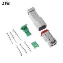 2/ 3/ 4/ 6/ 8/ 12P Seal Kits Male and Female DT06/04 Waterproof Connector Socket Plug Wiring 2 Pin