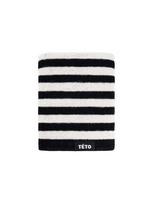 TETO 1P Black Edition Striped Supima Towel 230g Stripe 230g black