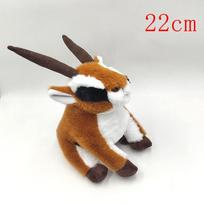 Super Realistic South African Springbok Antelope Plush Doll, Lying & Sitting Wild Animal Stuffed Toy For Educational Home Decor white