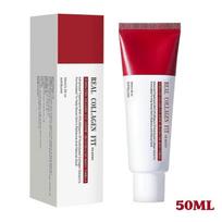 Real Collagen Fit, Kolageno įvyniojimo kaukė, Kolageno 670 000 ppm, Nulupama veido kaukė elastingumui, Drėkinanti, Suteikianti spindesio, Stiklinė oda, Odos priežiūra, 50 ml, 1.69 2PCS