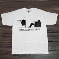 Rage Against the Machine Band Unisex White T-shirt L gray