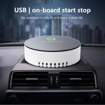 Mini Car Air Purifier Usb Oxygen Cleaner Ozone Generator Air Cleaning Filter Accessories Smoke Remover Truck Vehicle Automobile Air Purifier gray