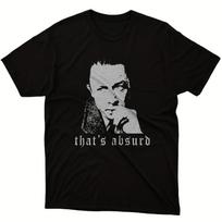 Men's T-Shirt Inspired By Albert Camus' Myth of Sisyphus Featuring Vintage Graphic Print The Qu XL gray