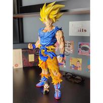 43CM Dragon Ball Z Figure Majin Vegeta Son Goku Namek Figurine Action Figures GK Statue Collection Model Toys for Children Gifts gray