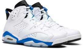 384664-107 Nike Air Jordan 6 Retro  Sport Blue  (2014) (Men's) 10 white