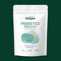 Googeer švelnūs probiotikai ir prebiotikai – švelni žarnyno sveikatos formulė (30 kapsulių) 1pack