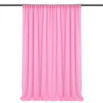 1 vnt./2 vnt. Elastinga šifono lauko užuolaida vestuvių dekoravimui, scenos fono audinys, tiulio užuolaida 5*10FT (1.5*3M) one piece rožinė