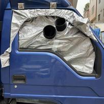 Thickened Truck Portable Air Window Seal Cloth Heat Insulation Rainproof AC Exhaust Hose Cover Sun Protection Universal gray