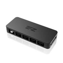 EZDIY-FAB 10-Port PWM Fan HubSplitter for 4-Pin and 3-Pin Fans, SATA Power Input