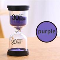 Vaikams Žaislai Stiklinis Vamzdelis Juodas Dangtelis Galvanizuotas Aukščiausios Kokybės Stalo Puošmena Smėlio Laikrodis Laiko Piltuvėlis Laikmatis Smėlio Laikrodis 5 Minutes violetinė