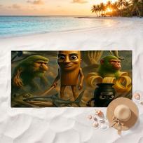 Brainrot Soft and comfortable beach towel perfect for vacations and poolside use an ideal gift for summer holidays 70cmx140cm(27x55inch)