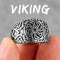 Vintage Viking Norse Mythology Stainless Steel Ring for Men Punk Hip Hop Jewelry Gift Boyfriend Creative Design 13 white