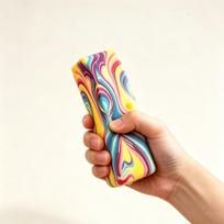 Premium 1Pc Slow Rising Antistress Butter Stick Toy For Stress And Anxiety Relief On The Go beige