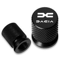 For Dacia Duster Logan Sandero Lodgy Dokker Stepway Mcv 2 Solenza La 4Pcs Metal Car Tire Valve Caps Wheel Dust Cover Accessories Valve Stems 1 Dacia12 black