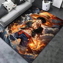 One Piece Monkey D Luffy Carpet Rug For Living Room Bedroom Home Sofa Decoration,kids Play Nonslip Floor Mat 40x60cm( 15x23in ) black