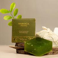 Anahata Tulsi & Neem Soap 100g | Natural Antibacterial Soap Bar with Tulsi & Neem Extracts | Purifies Skin & Reduces Inflammation | Suitable for Al brown