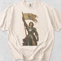 Joan of Arc Romanticism Shirt, Historical Illustration Graphic Tee, Comfort Colors Cotton 140 beige