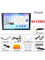 REAKOSOUND 2 Din Android 4G Wireless CarPlay Android auto Car Radio universalus 7/9/10'' Stereo Cool Fan GPS multimedijos grotuvas 9 inch 6-128