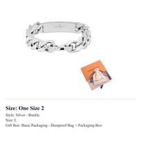 Ouis Vuitton 00856 Onogram Chain Bracelet M00855 One Size 2 sidabras