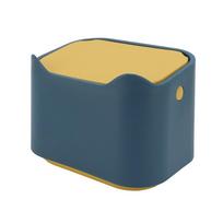 Airtight Seal Cat Litter Trash Can with Press Type Lid Odor Control Litter Can  for Home Use beige