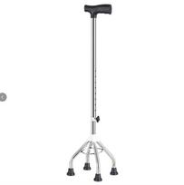 Adjustable Stainless Steel Walker with Anti-Slip Feet, Lightweight & Portable, Suitable for Elderly and Hiking. 77-97 cm balta