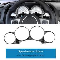 Carbon Fiber Dashboard Trim for Dodge Challenger 2011-2014 Center Console Cluster Cover One Size juoda
