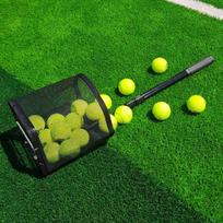 Table Tennis Ball Picker Collector Adjustable Height Lightweight for Picking and Storage black