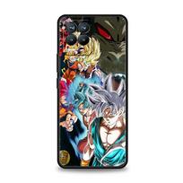 Dragon Ball Z Super Saiyan dėklas Realme XT GT Master Neo 2 5G X7 X50 Pro telefonams, minkštas TPU galinis dangtelis Oppo A7 A9 2020 telefonams Realme GT Master