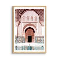 Islamic Muslim Architecture Scandinavian Moroccan Door Canvas Poster Pictures Wall Art Print Painting Livingroom Bedroom Decor 50x80 No Frame