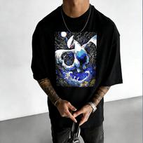 Pokémon Anime Išvestinis Pikachu Dvipusiai Spausdinti Marškinėliai 2026 Vasara Vaikams T-shirt Lauko Treniruotėms ir Fitnesui Vyriški Sportiniai Drabužiai XL black