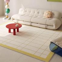 Crystal Velvet Dopamine Rug, Minimalist Luxury Living Room & Bedroom Sofa Throw, Non-Slip Mat 100x160CM (3.3X5.3FT beige