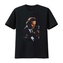 Vintažiniai Julio Iglesias gyvo pasirodymo turo juodi medvilniniai marškinėliai Visų dydžių Klasikinis dizainas Puikiai tinka muzikos gerbėjams vintažiniai Šiek tiek išskalbti L black