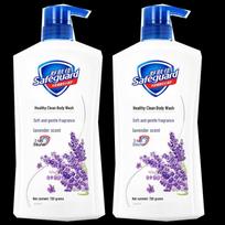 Safeguard Healthy Skin Lavender Body Wash blue