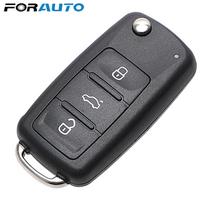 3 Buttons Car Key Shell Remote Flip for Beetle/Caddy/Eos/Golf/Jetta/Polo/Scirocco/Tiguan/Touran/UP VW Blank Keys Cover Case gray
