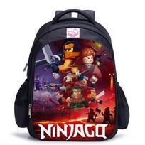 Lego Ninjago 5 sezonas Animacinis spaudinys Juodas kuprinė Black - small