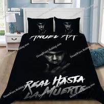 Anuel Aa Real Hasta La Bedding Set Single Twin Full Queen King Size Bed Set Aldult Kid Bedroom Duvetcover Sets 3D Print EU Single 135*200cm/53x79in 3pcs white