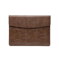 MacBook Sleeve 13 14 16 Inch Laptop Case With Oil-Edge Stitching M1 M2 Air Pro Protective Inner Bag 14.2 brown