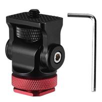 Mini Hot Shoe Stand Snails Tripods Mount for DSLR Cameras Featuring Adjustable Damping for Enhanceds Stability raudona