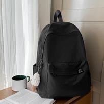New high-value schoolbag, female sweet dopamine candy-colored backpack, lightweight and large-capacity backpack for junior and high school single bag (without pendant) juoda