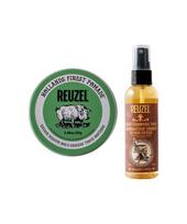 Reuzel Green Oily Medium Hold Pomade 95g+ Spray Grooming Tonic 100ml none gray