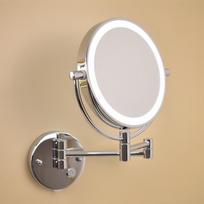 LED sieninis dvipusis kosmetinis veidrodis su apšvietimu ir didinimu 8 inches