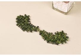 Dual-Color Jade Bead Eye Mask for Relaxation & Sleep beige
