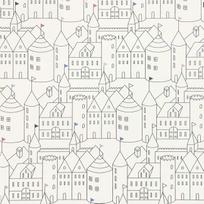 Cartoon Castle Peel and Stick Wallpaper Line Self Adhesive Vintage Newspaper Wallpaper Removable Shelf Covering Furniture Decor 1mx45cm gray