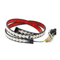 Taillight LED Bar Flexible Waterproof Tailgate Light Strip with Arrow Signal Brake Turn Sequential Amber Red Lights for Trucks Trailers 1M B red