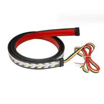 Taillight LED Bar Flexible Waterproof Tailgate Light Strip with Arrow Signal Brake Turn Sequential Amber Red Lights for Trucks Trailers 2M A