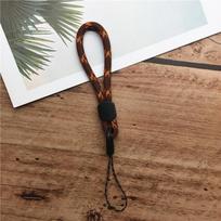 Hand Wrist Lanyard String Short Grip Lanyard Mobile Phone Strap for USB Flash Drive Keychain ID Badge Holder DIY Hang Rope beige