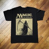 Retro Magic The Gathering Grim Reaper TShirt Fantasy Game Graphic Tee S5XL Unisex T-Shirt L brown