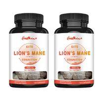 Lion's mane mushroom capsules, 9000mg, nutritional supplement, natural supplement, suitable for adults. 120*2